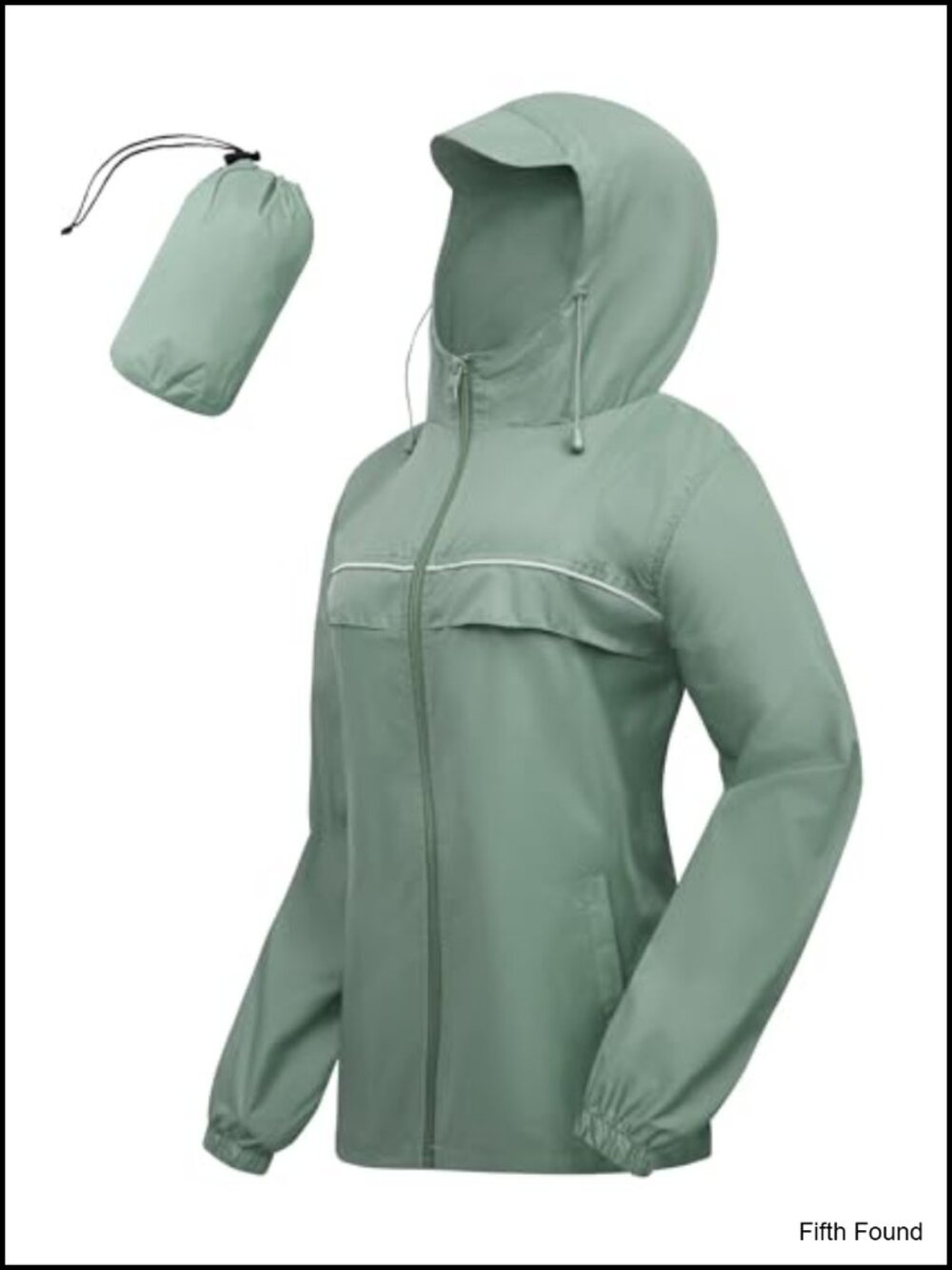 SWISSWELL Lightweight Waterproof Rain Jacket Hooded Packable Windbreaker